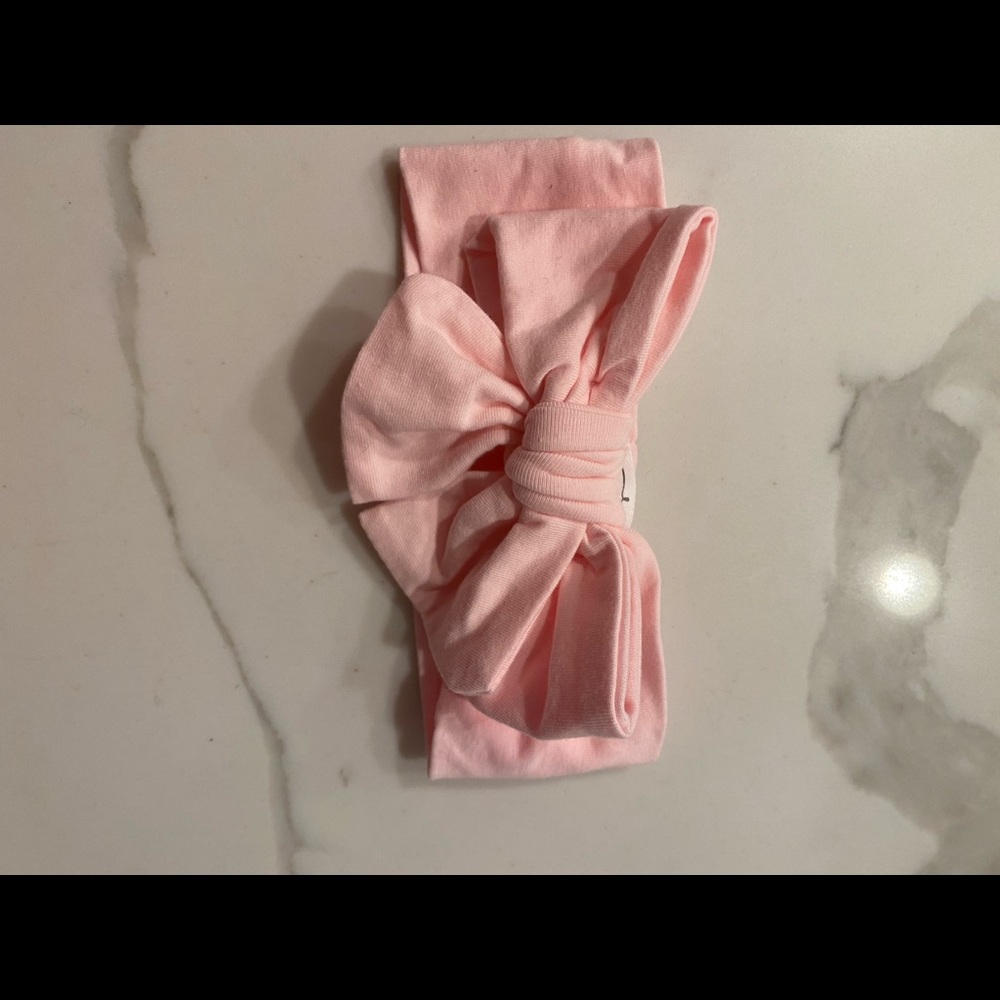 Mud pie bow. Pink. O/s